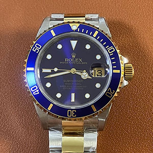 新着商品【ブルー】【40mm】ROLEX サブマリーナー 16613  フォーマル腕時計